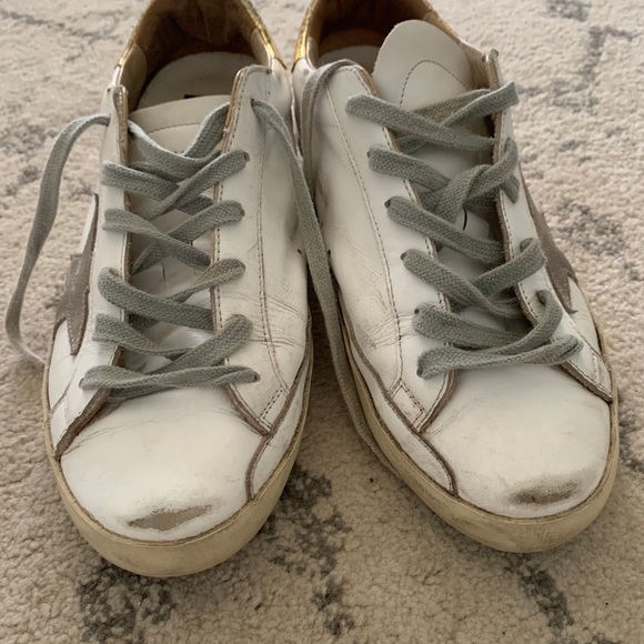 Golden Goose Tan Star with gold back - Picture 7 of 7